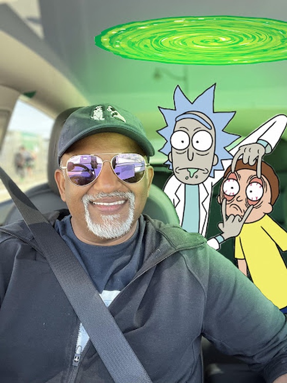 Nik, Rick & Morty in "Back To The Future!"