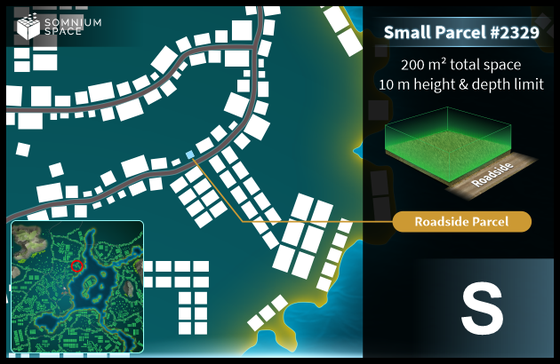 Small #2329 (S) parcel in Somnium Space 