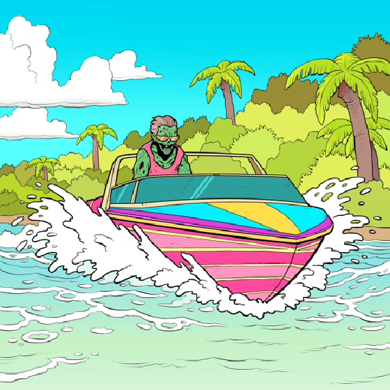 80s Zombie Speedboat (6/30)