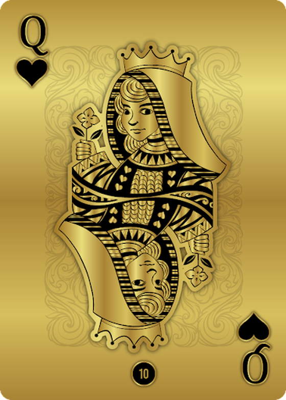 Gold Heart Queen 10