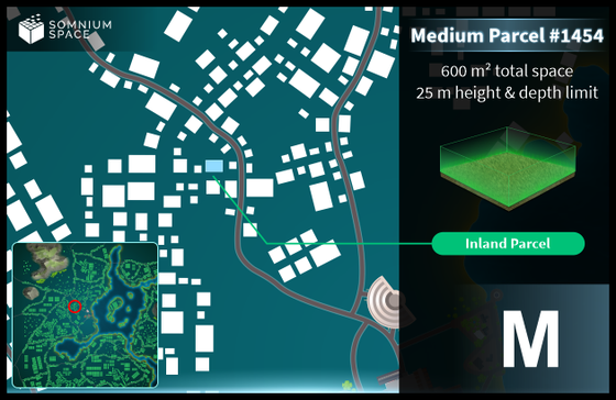 Medium #1454 (M) parcel in Somnium Space