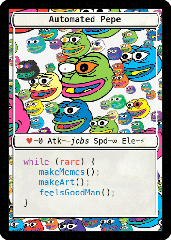 FAKEAUTOPEPE by Dmitri Cherniak - Fake Rares - Series 8 Card #47