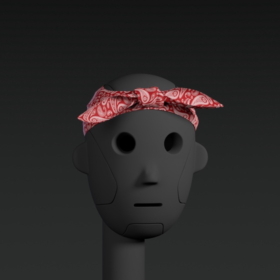 Head: Bandana Red