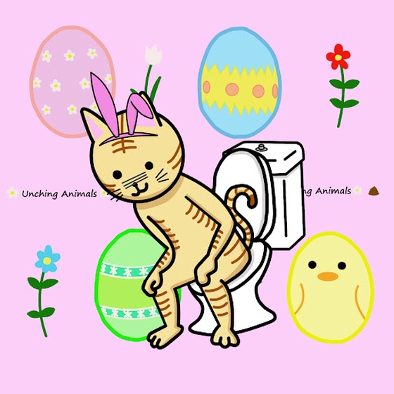 Unching Easter Cat