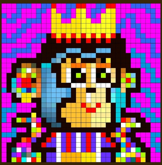 Cute Monkey Pixel#8