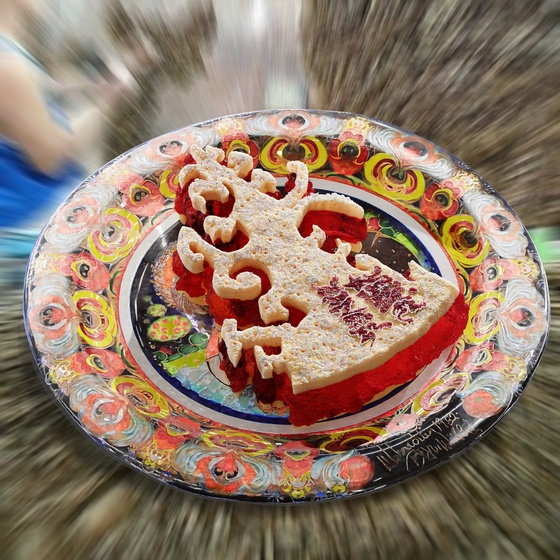 Ketchup Plate Pie Key 135