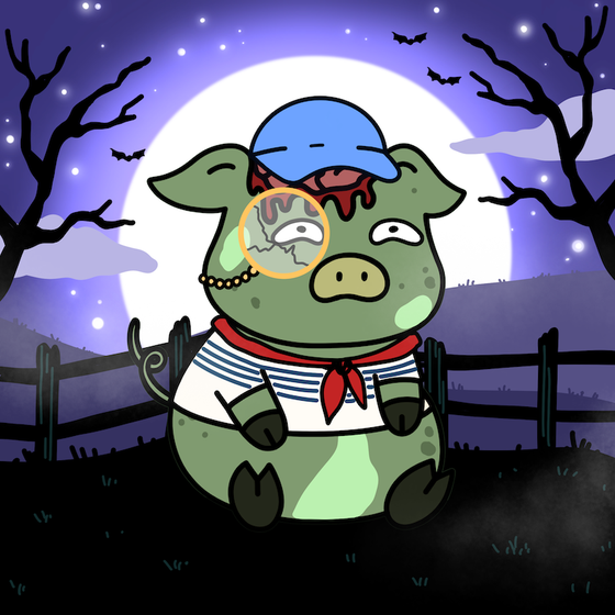 Zombie Piggie Palz #372 - Ensign Steve