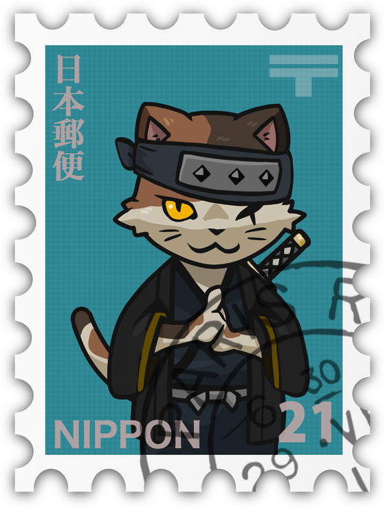 Ninja Stamp #021 猫又 - Nekomata