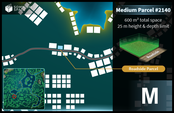 Medium #2140 (M) parcel in Somnium Space