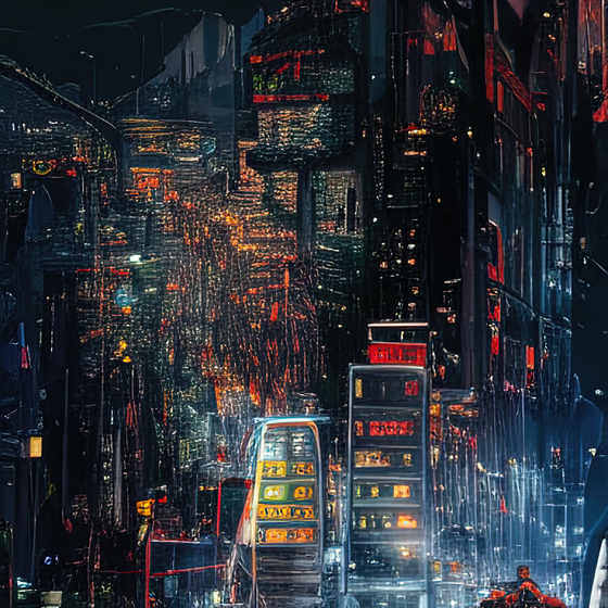 cyberpunk city panorama dawn 1310585