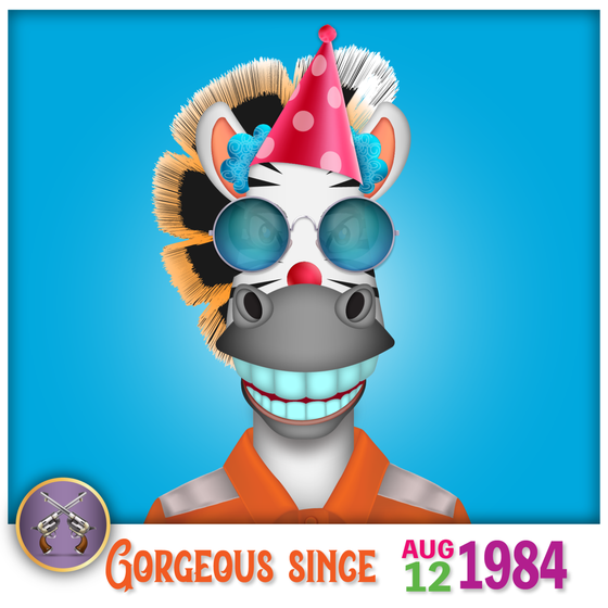 Zebra Birthday #1063