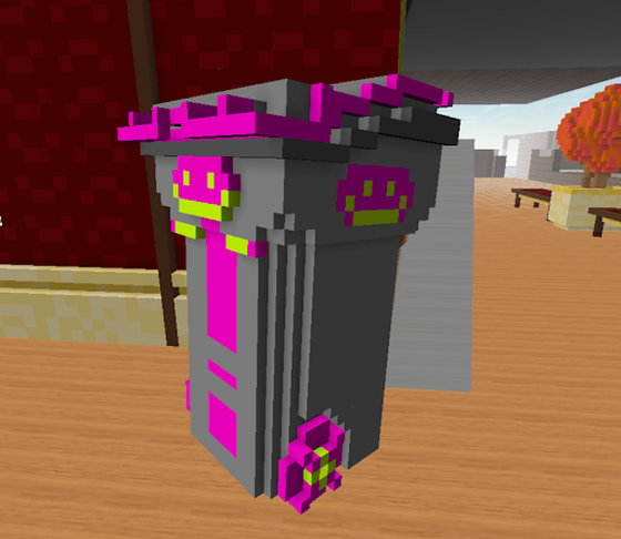 Voxel Trash Can One