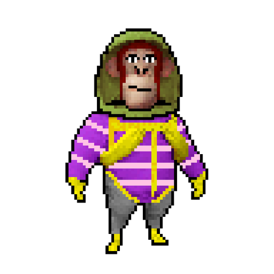 Pixel Radioactive Ape #462