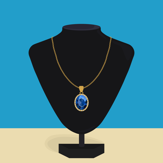 Sapphire Necklace #465