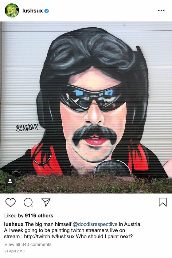 Lushsux #3081 - Mural DrDisrespect