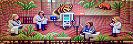 #934 The tigers are discussing at the hospital