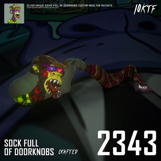 Mutant Sock Full of Doorknobs #2343