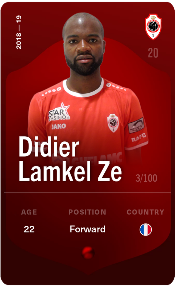 Didier Lamkel Ze 2018-19 • Rare 3/100