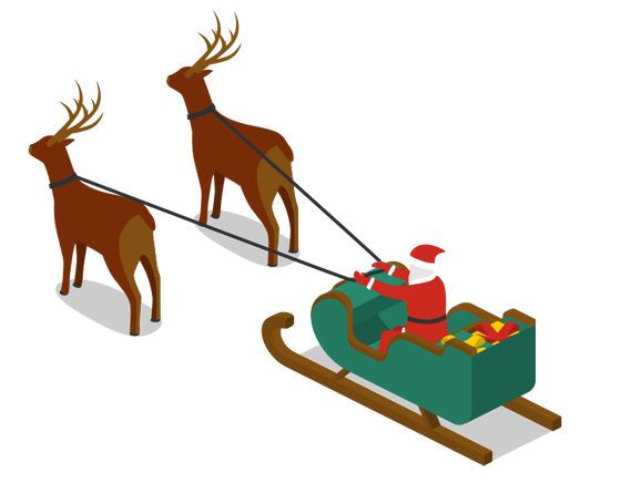 BLVD Collectible : Lowpoly : Santa Sleigh 2019