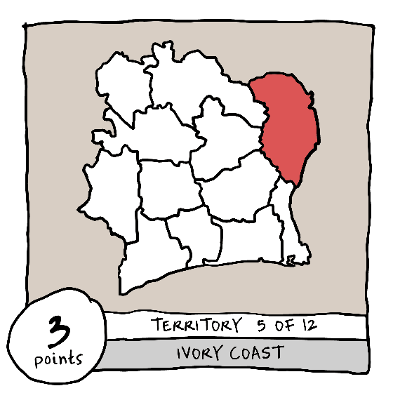 Territory 5/12 - Ivory Coast (Zanzan)