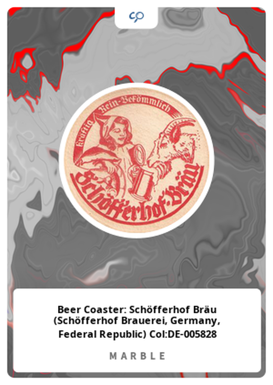 Beer Coaster: Schöfferhof Bräu (Schöfferhof Brauerei, Germany, Federal Republic) Col:DE-005828