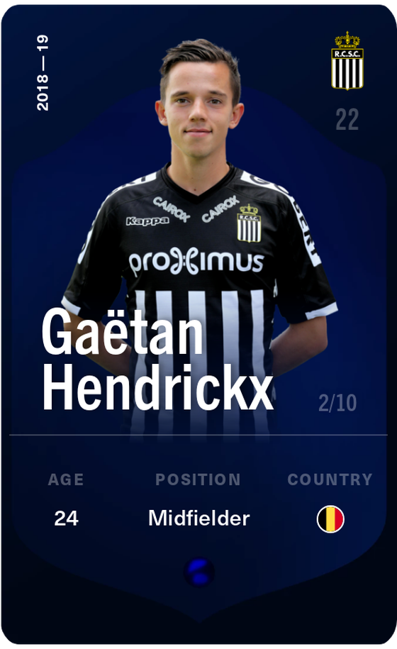 Gaëtan Hendrickx 2018-19 • Super Rare 2/10