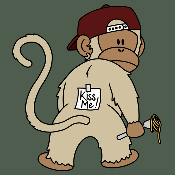 Kiss Me Monkey #4383