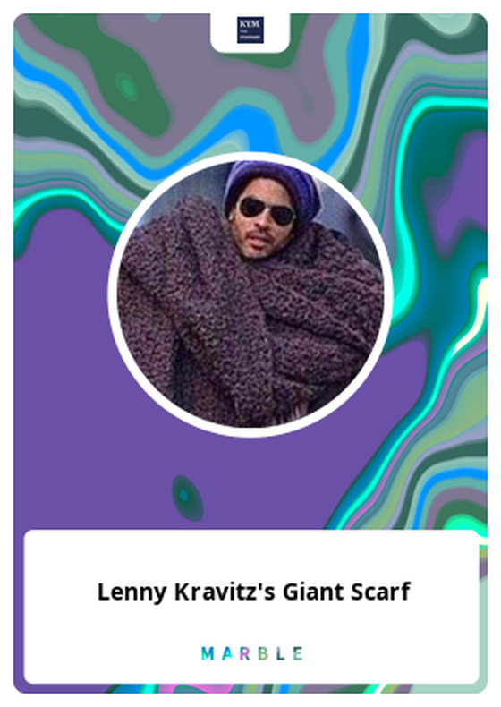 Lenny Kravitz's Giant Scarf