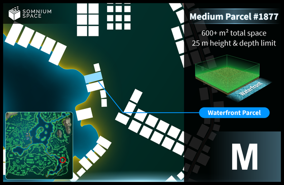 Medium #1877 (M) parcel in Somnium Space