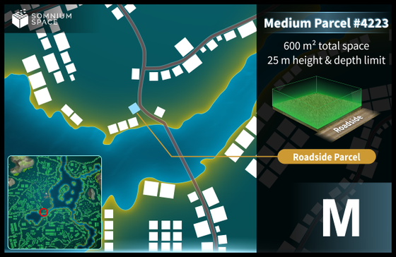 Medium #4223 (M) parcel in Somnium Space