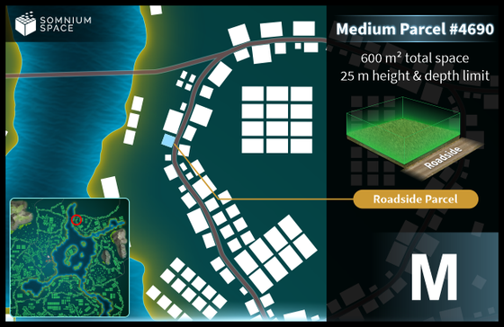 Medium #4690 (M) parcel in Somnium Space