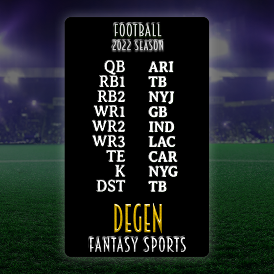 Degen Fantasy Sports FB 2022 #201