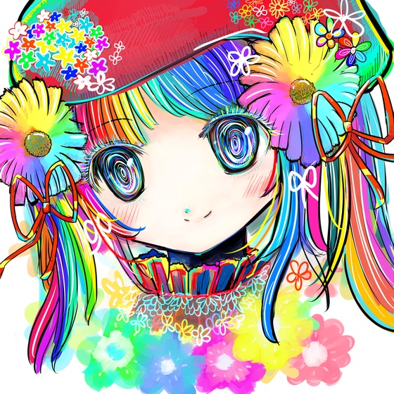 Flower Rainbow Girl