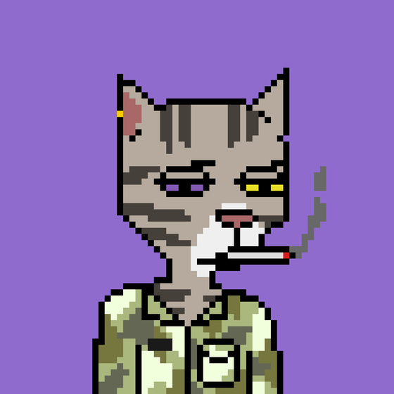 Pixel Cat Gang #345