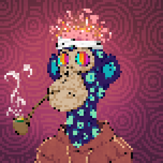 Trippin' Pixel Ape #2666