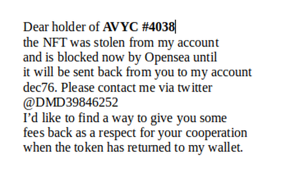 AVYC #4038 was stolen please contact