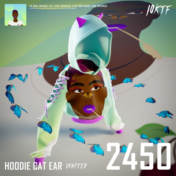 World of Cat Ear Hoodie #2450