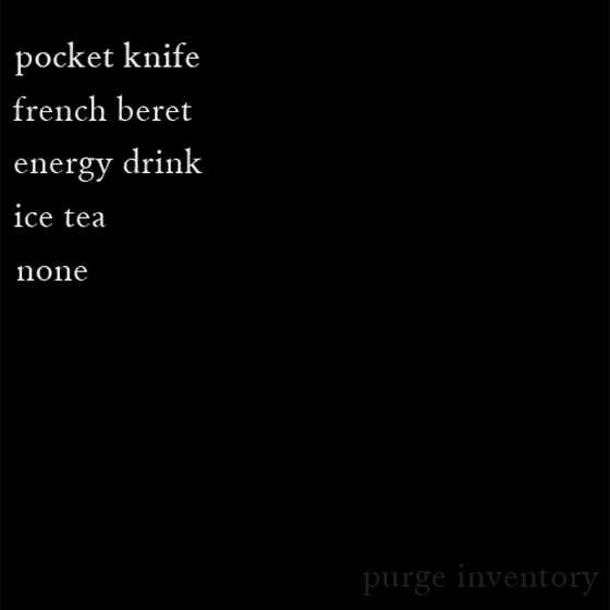 Purge Inventory #3530