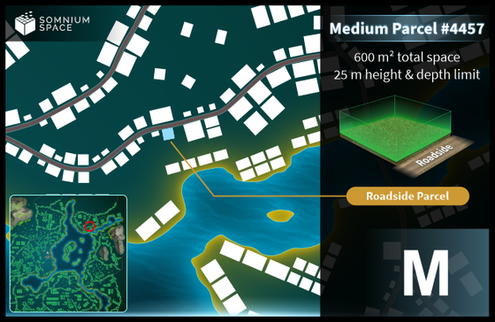 Medium #4457 (M) parcel in Somnium Space