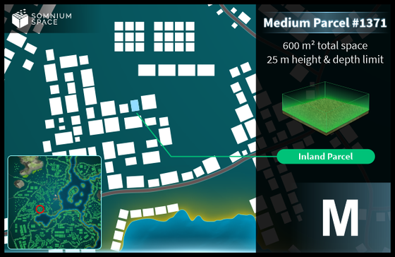 Medium #1371 (M) parcel in Somnium Space