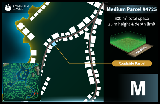 Medium #4725 (M) parcel in Somnium Space