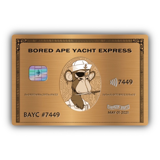 Bored Ape Yacht Club Express Black Card - 5386