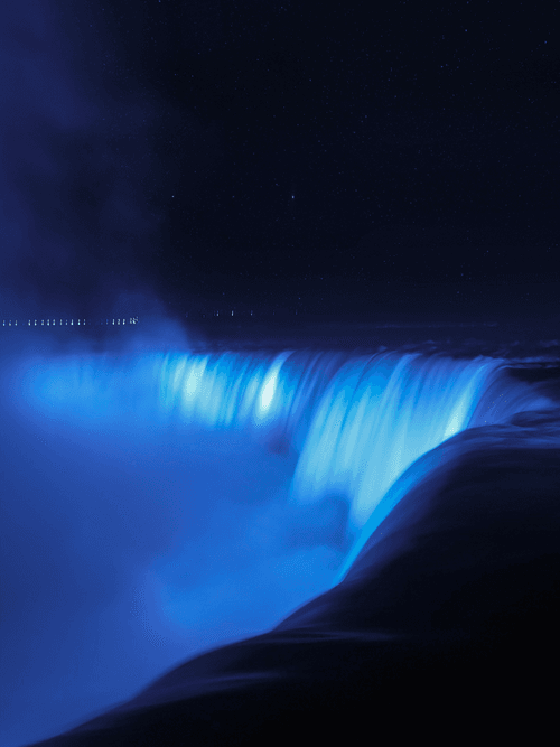 Lights on Niagara Falls