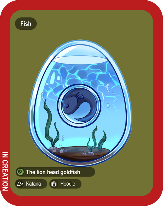 The Lion Head Goldfish #00677