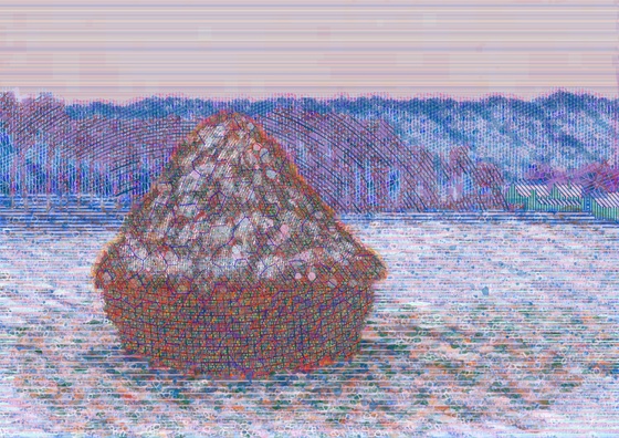 Stack of Wheat after Claude Monet