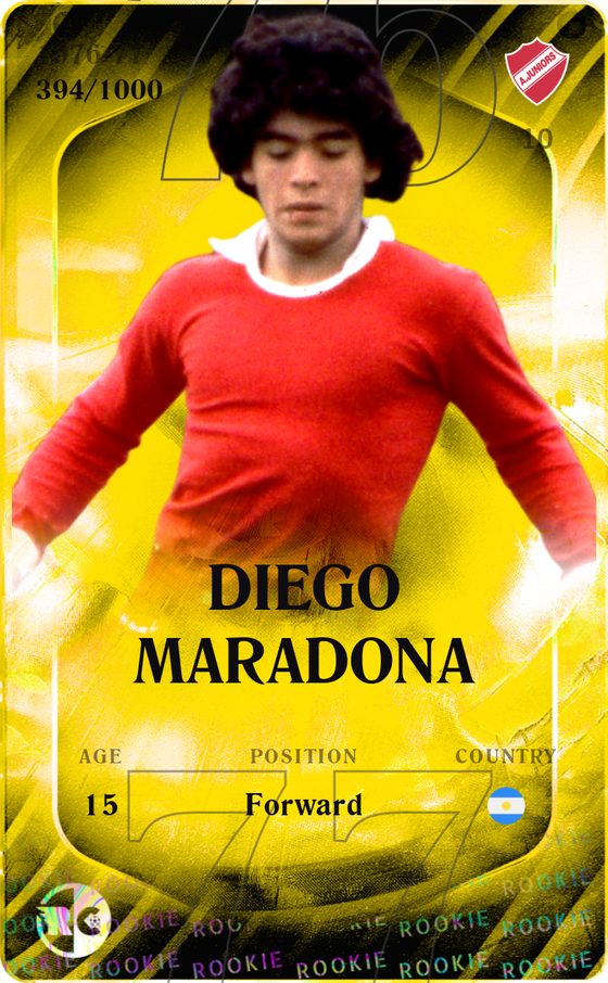 Diego Maradona 1976-77 • Limited 394/1000