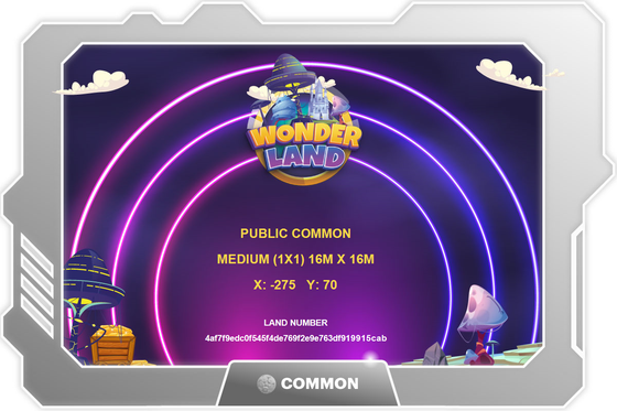 WonderLand Metaverse Plot #4af7f9edc0f545f4de769f2e9e763df919915cab