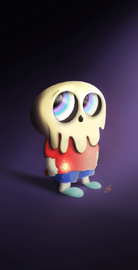 Anxious Skull 