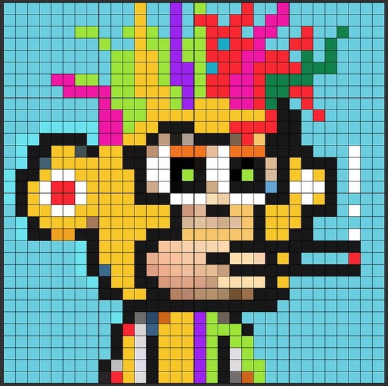 Cute Monkey Pixel#53