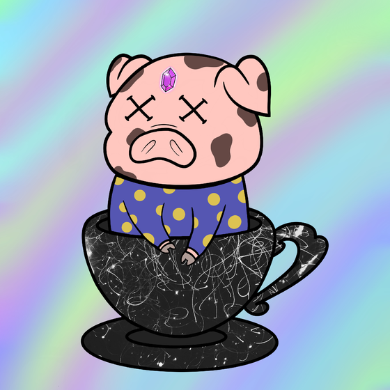 Lucky Teacup Piggy Club #1086